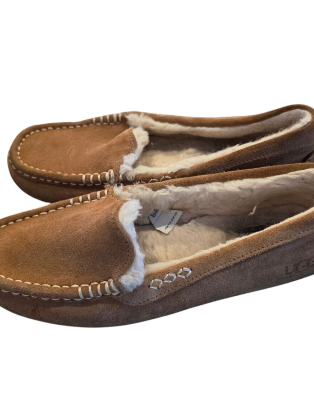 UGG Women Ansley Slipper Chestnut Suede Moccasin Loafer 1106878 Size 10